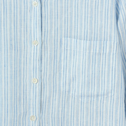 BLUE STRIPE LINEN SHIRT