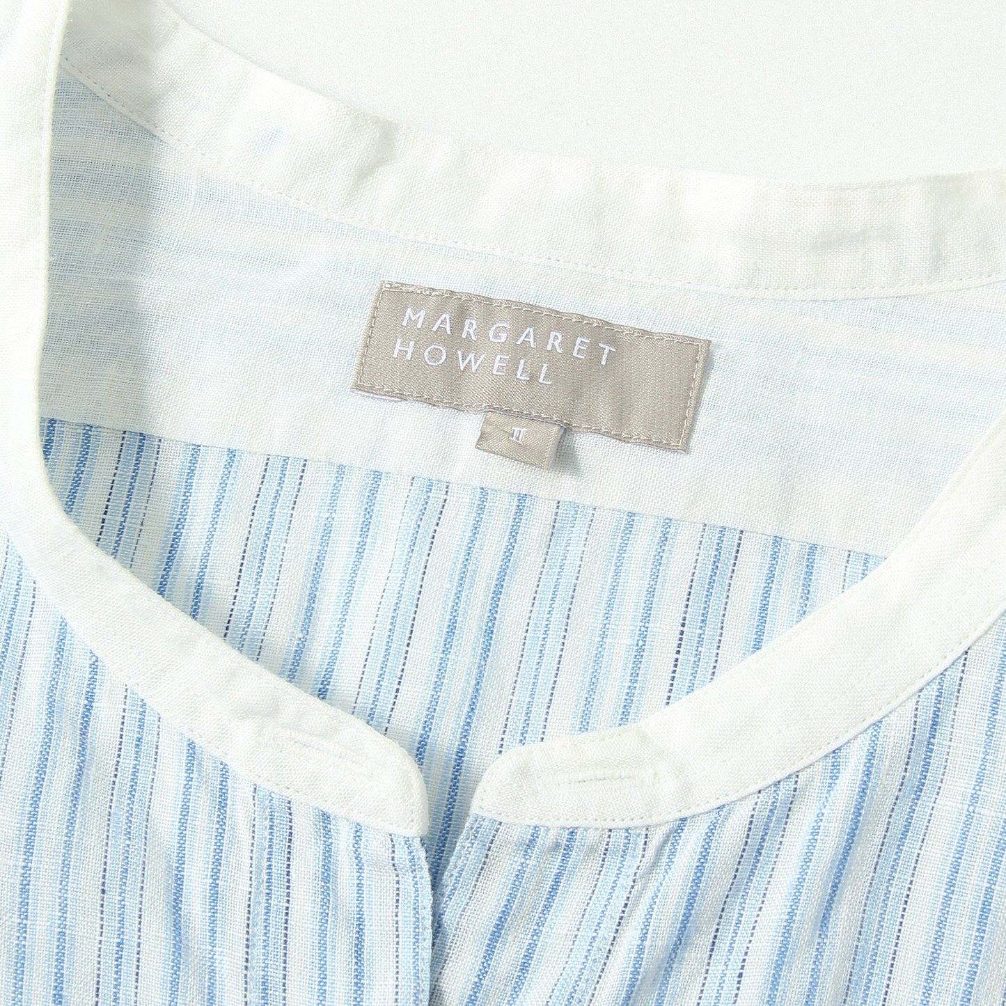 BLUE STRIPE LINEN SHIRT