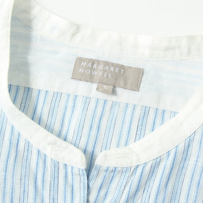 BLUE STRIPE LINEN SHIRT