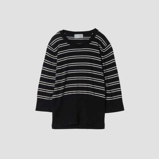 SEA ISLAND COTTON HIGH RIB JUMPER KNIT