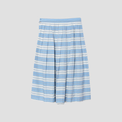 MULTI STRIPE SILK SKIRT