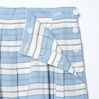 MULTI STRIPE SILK SKIRT