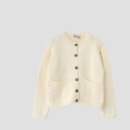 BIG POCKET CARDIGAN KNIT