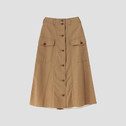 JAPANESE COTTON LINEN DRILL SKIRT