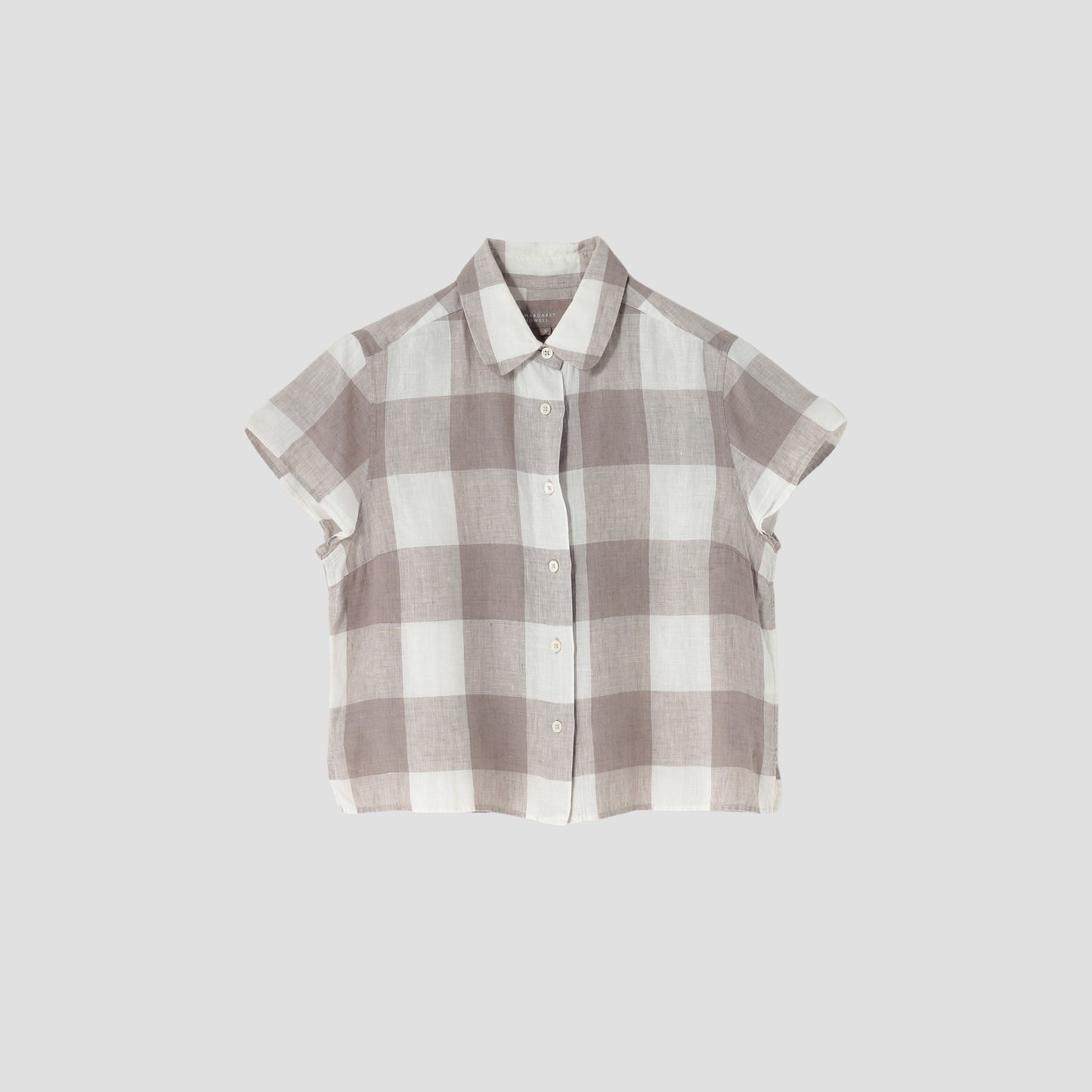 LARGE CHECK LINEN SHIRT