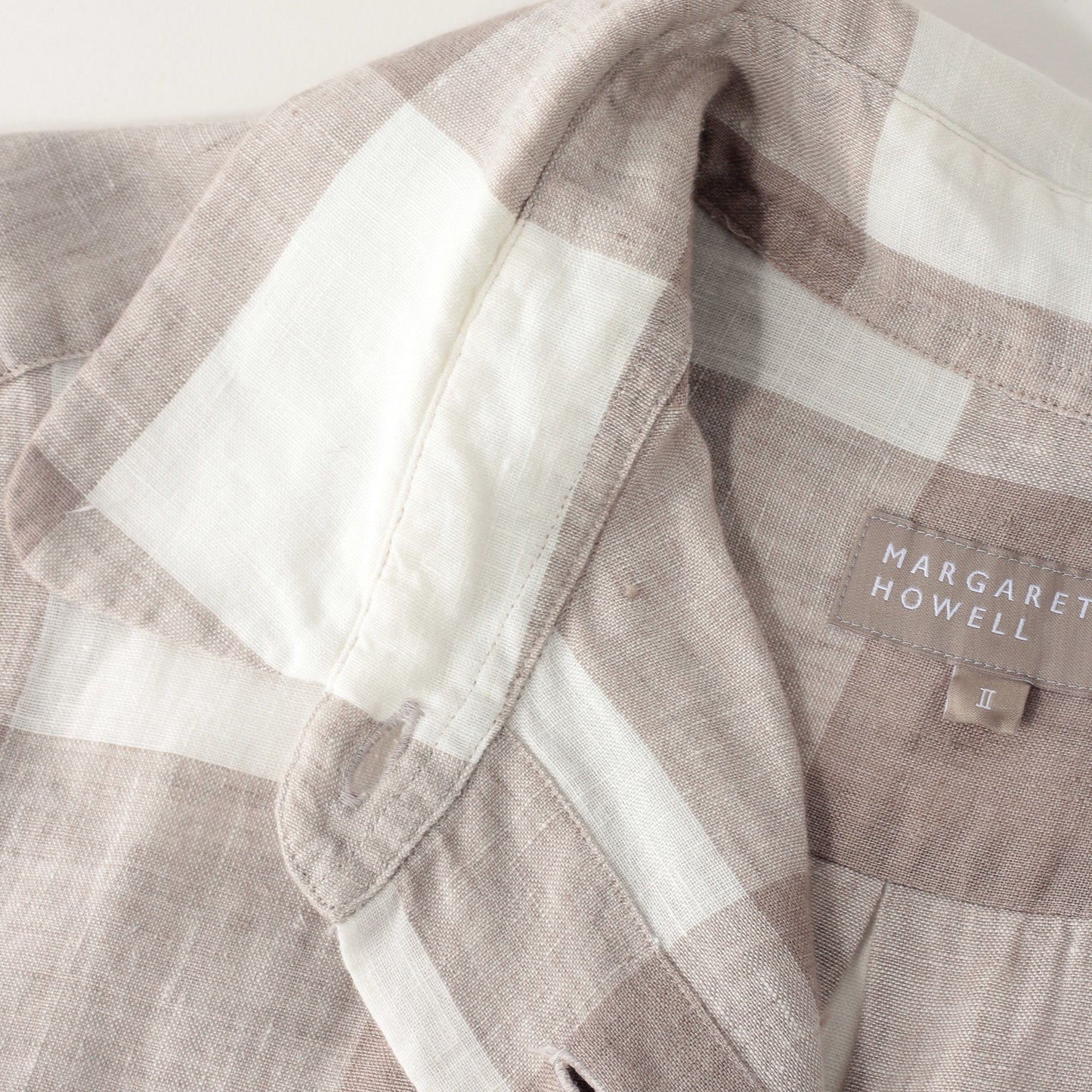 LARGE CHECK LINEN SHIRT