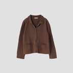 TWISTED LINEN COTTON CARDIGAN KNIT