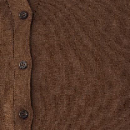 TWISTED LINEN COTTON CARDIGAN KNIT