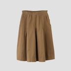 SOFT TWISTED YARN DYE COTTON SKIRT
