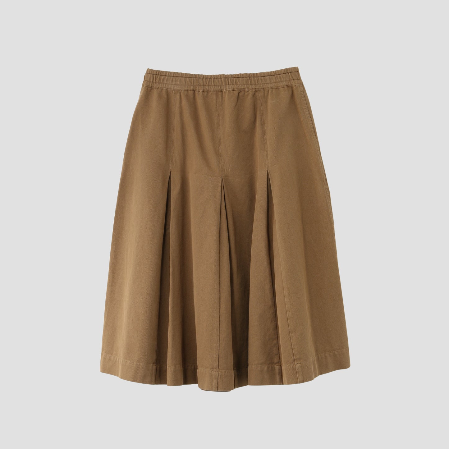 SOFT TWISTED YARN DYE COTTON SKIRT