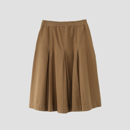 SOFT TWISTED YARN DYE COTTON SKIRT
