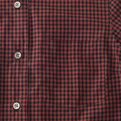 DRY GINGHAMCHECK COTTON SHIRT
