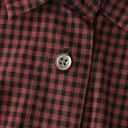 DRY GINGHAMCHECK COTTON SHIRT