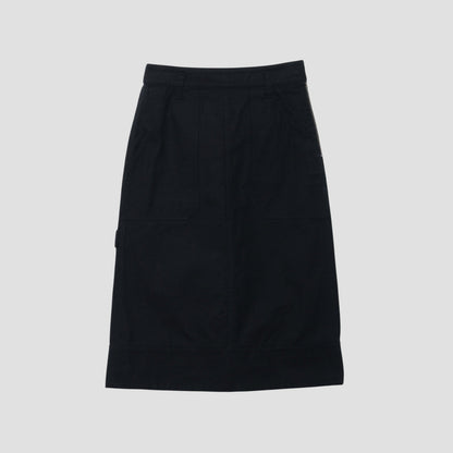 ORGANIC COTTON GABERDINE SKIRT