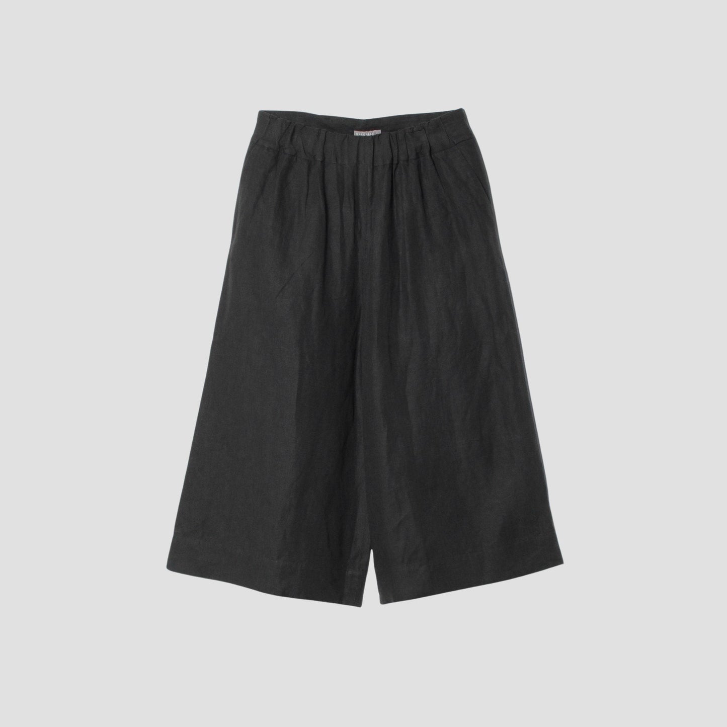 COATED LINEN PLAINWEAVE TROUSERS