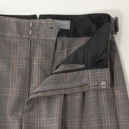 OVERCHECK WOOL TROUSERS