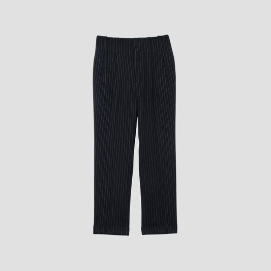 BROKEN STRIPE WOOL TROUSERS