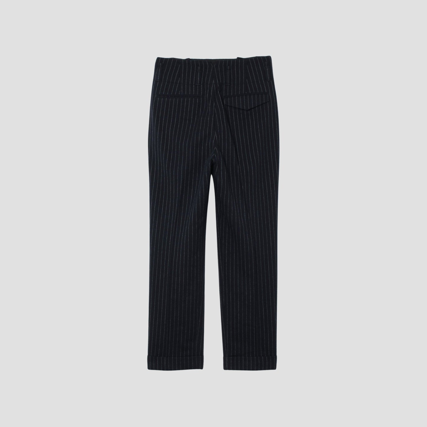 BROKEN STRIPE WOOL TROUSERS