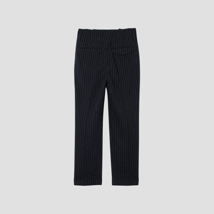 BROKEN STRIPE WOOL TROUSERS