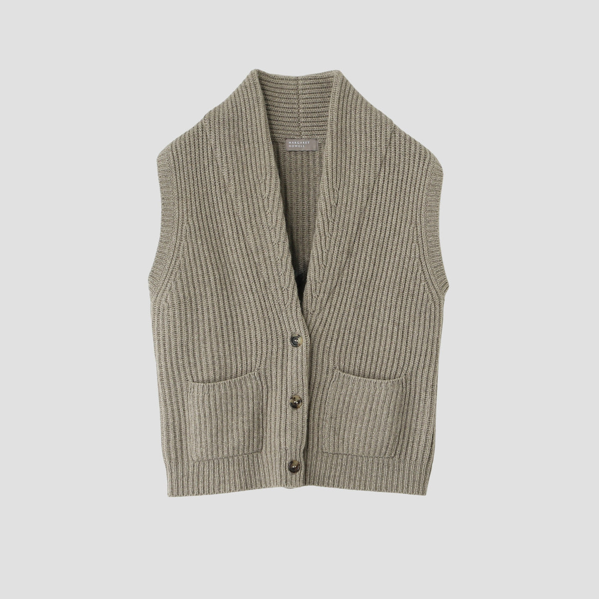CHUNKY RIB WAISTCOAT KNIT