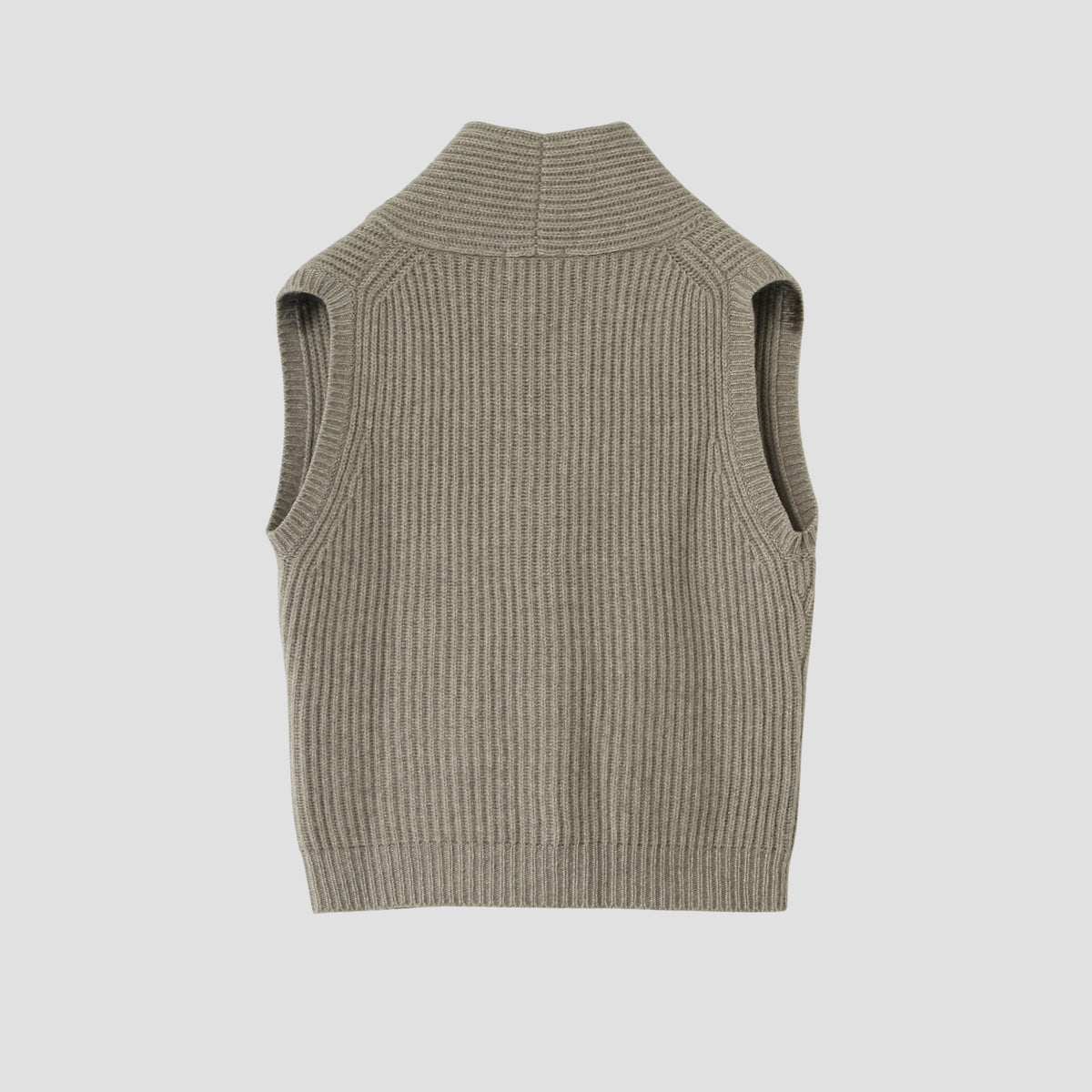 CHUNKY RIB WAISTCOAT KNIT