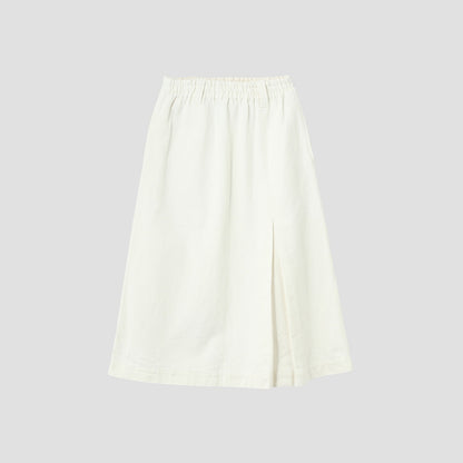 WORN LINEN COTTON DRILL SKIRT