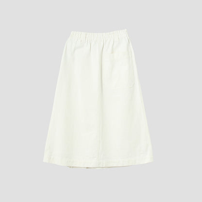 WORN LINEN COTTON DRILL SKIRT