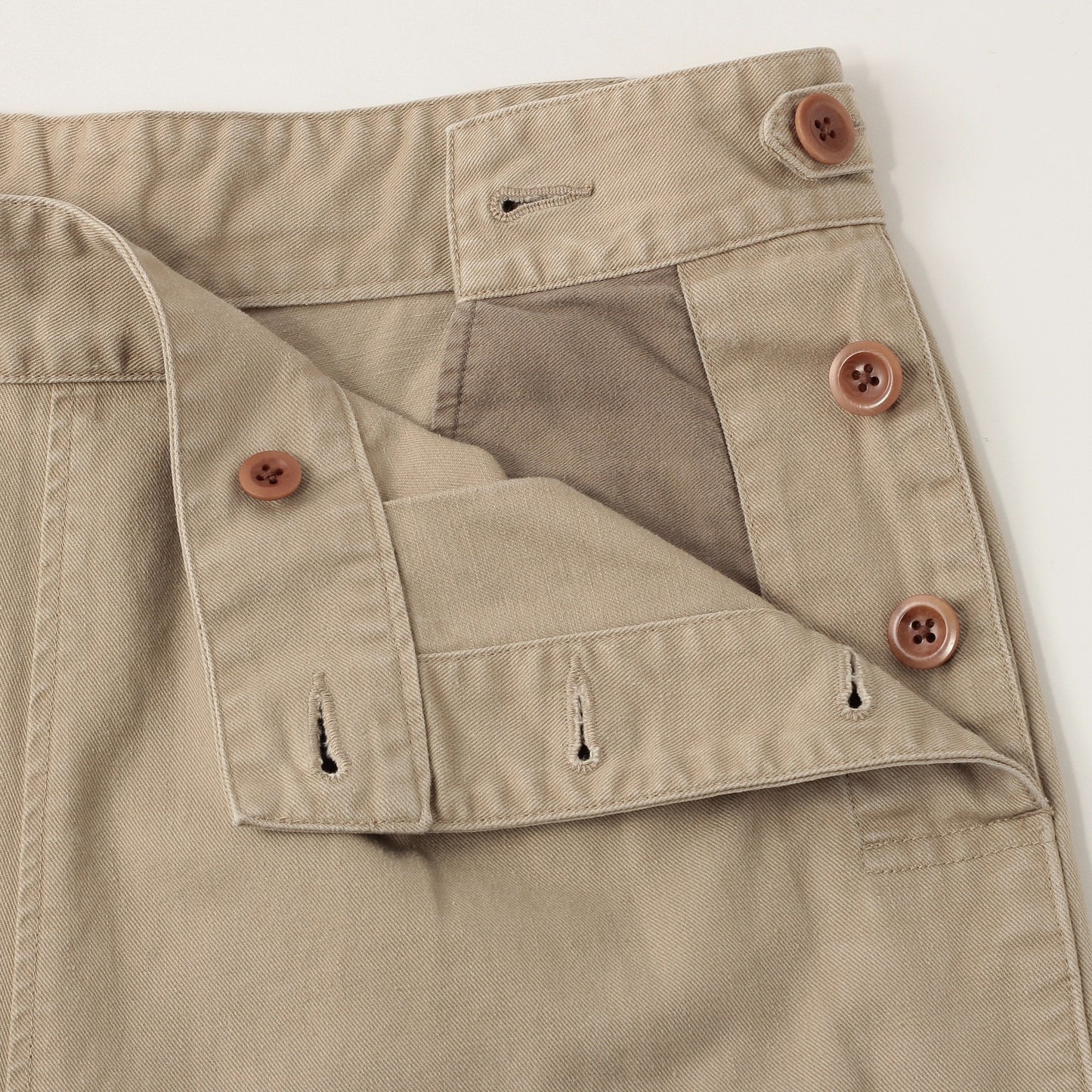 JAPANESE COTTON LINEN DRILL TROUSERS