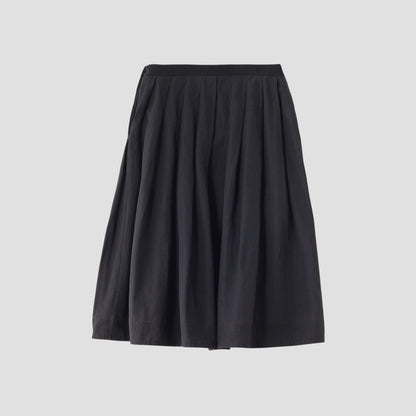 PLAIN WEAVE LINEN COTTON SKIRT