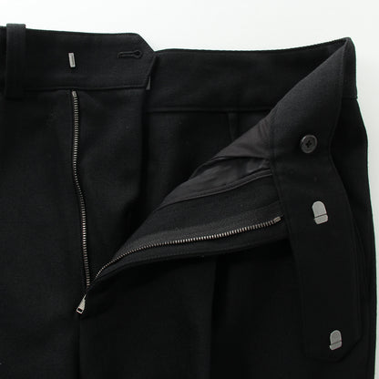 WOOL GABARDINE TROUSERS