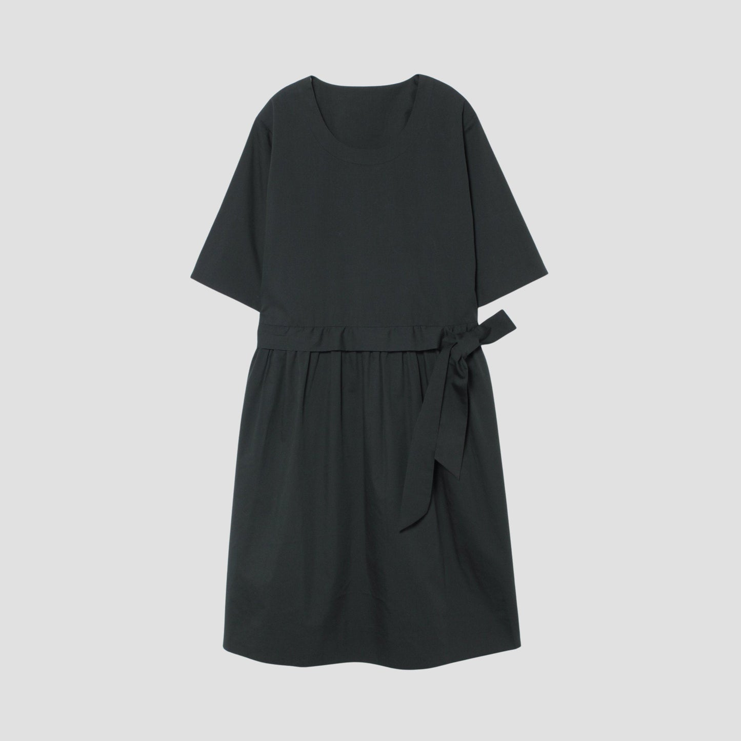 COTTON SILK POPLIN DRESS