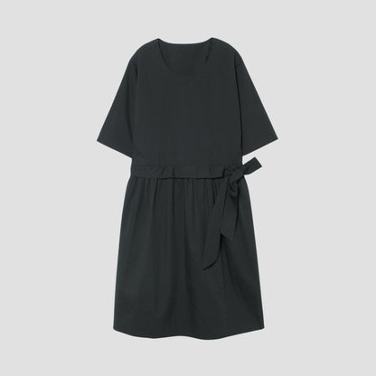 COTTON SILK POPLIN DRESS
