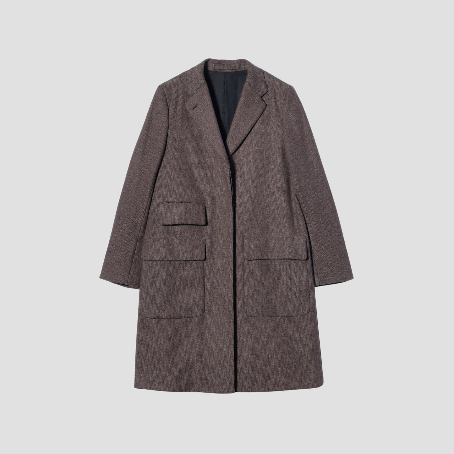 SOFT HERRINGBONE COAT