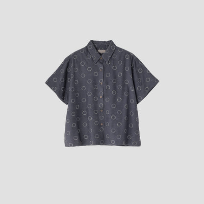 OUTLINE SPOT SILK SHIRT