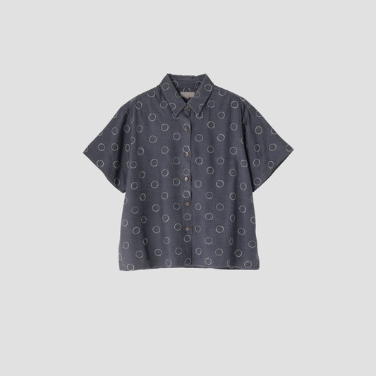OUTLINE SPOT SILK SHIRT