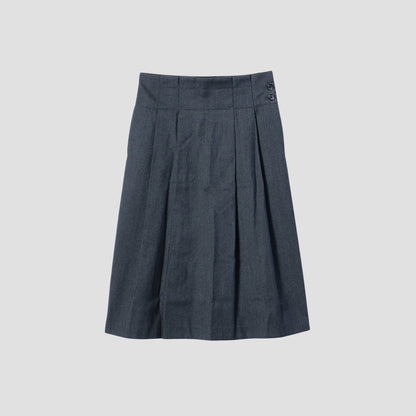 BRUSHED COTTON WOOL SKIRT