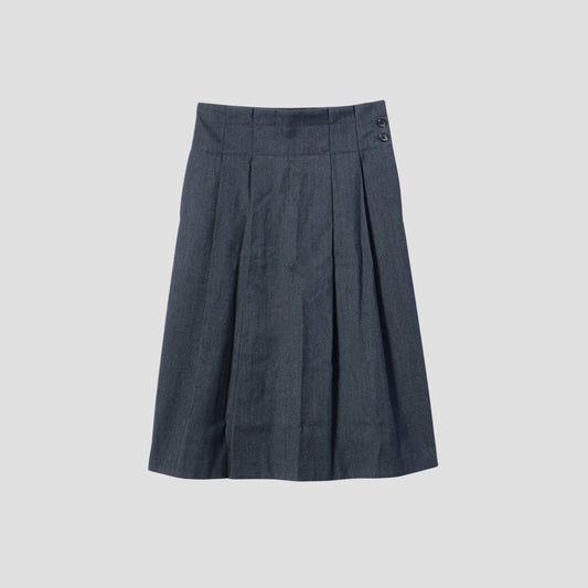 BRUSHED COTTON WOOL SKIRT