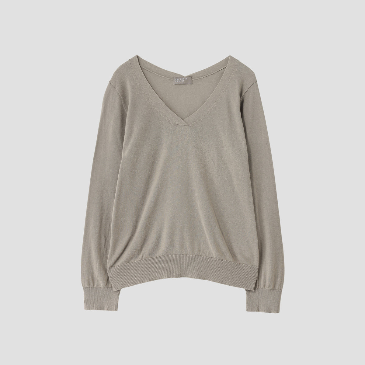 COTTON V NECK JUMPER KNIT