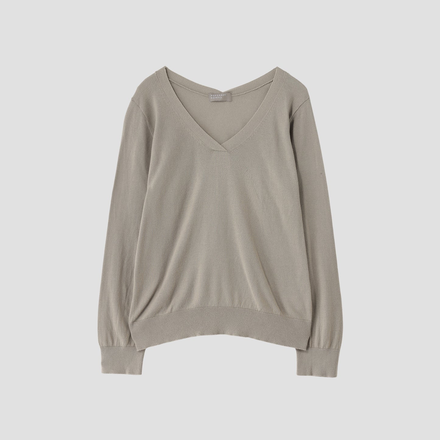 COTTON V NECK JUMPER KNIT