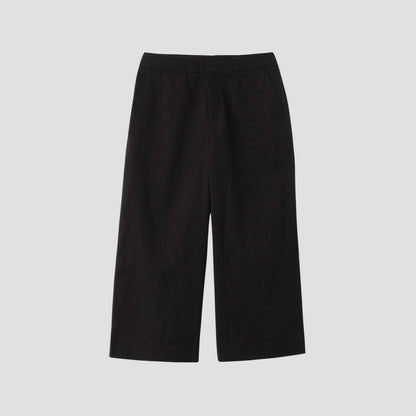 BRUSHED COTTON WOOL TROUSERS