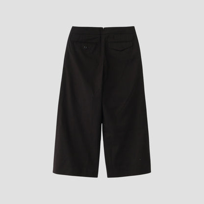 BRUSHED COTTON WOOL TROUSERS