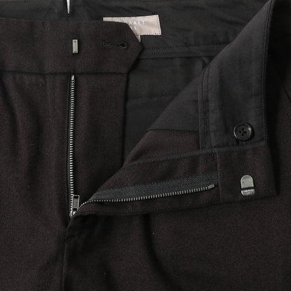 BRUSHED COTTON WOOL TROUSERS