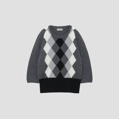 GRAPHIC ARGYLE KNIT