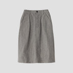 IRREGULAR END ON END COTTON LINEN SKIRT