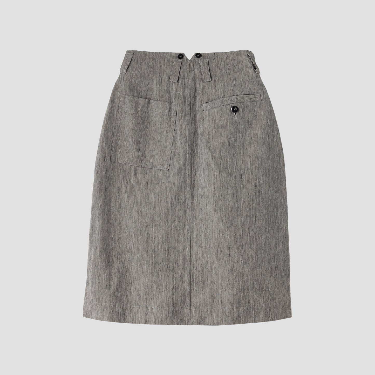 IRREGULAR END ON END COTTON LINEN SKIRT