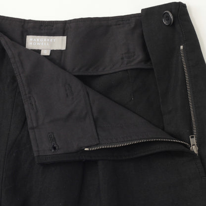 COTTON LINEN TWILL TROUSERS