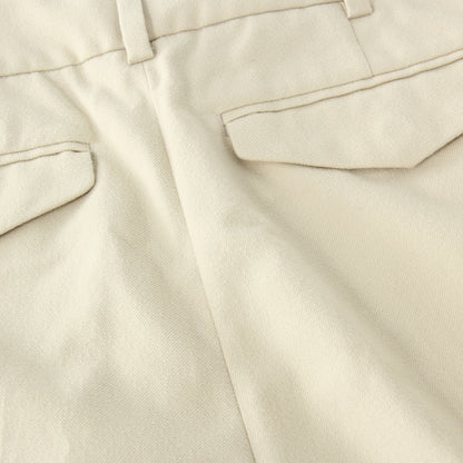 BRUSHED COTTON WOOL TROUSERS