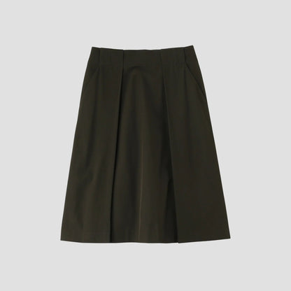 COMPACT COTTON WOOL SKIRT