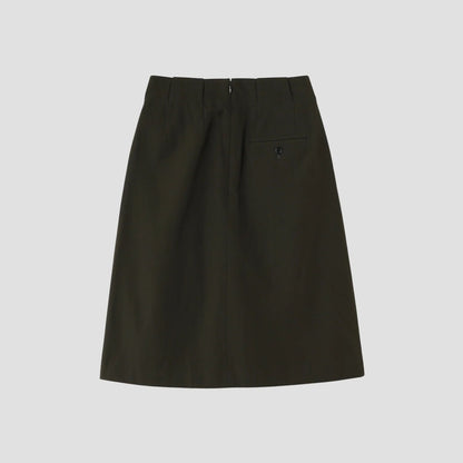 COMPACT COTTON WOOL SKIRT