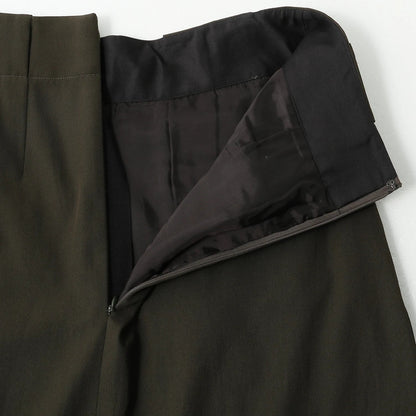 COMPACT COTTON WOOL SKIRT
